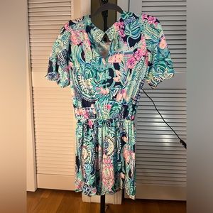 Woman’s XS Lilly Pulitzer short sleeve/shorts jumpsuit